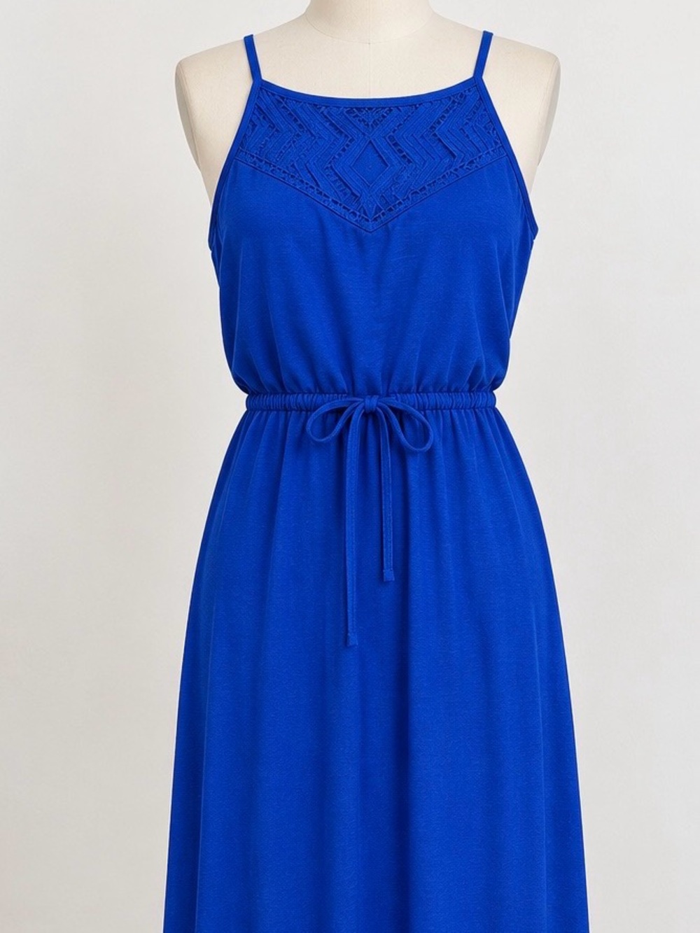Mossimo Supply Co. Cobalt Blue Spaghetti Strap Maxi Dress